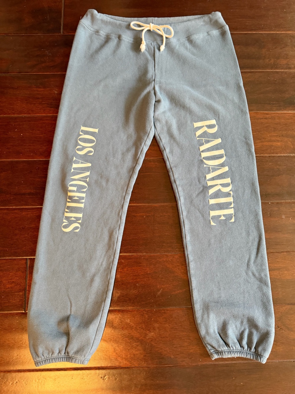 Rodarte Radarte Los Angeles Graphic Logo Jogger Sweatpants Blue Medium